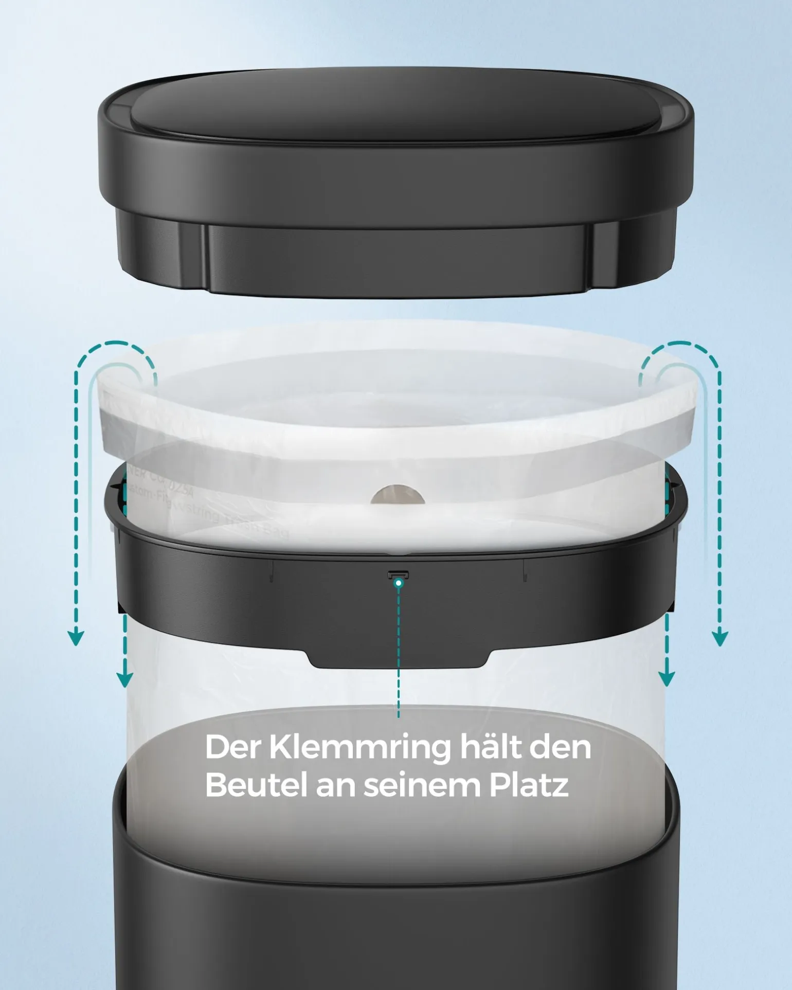 Astrid skraldespand | 50 L - Sort