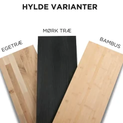 Bøjlestang ANDREA sort med messing med hylde (hylden er ikke vist på billedet)