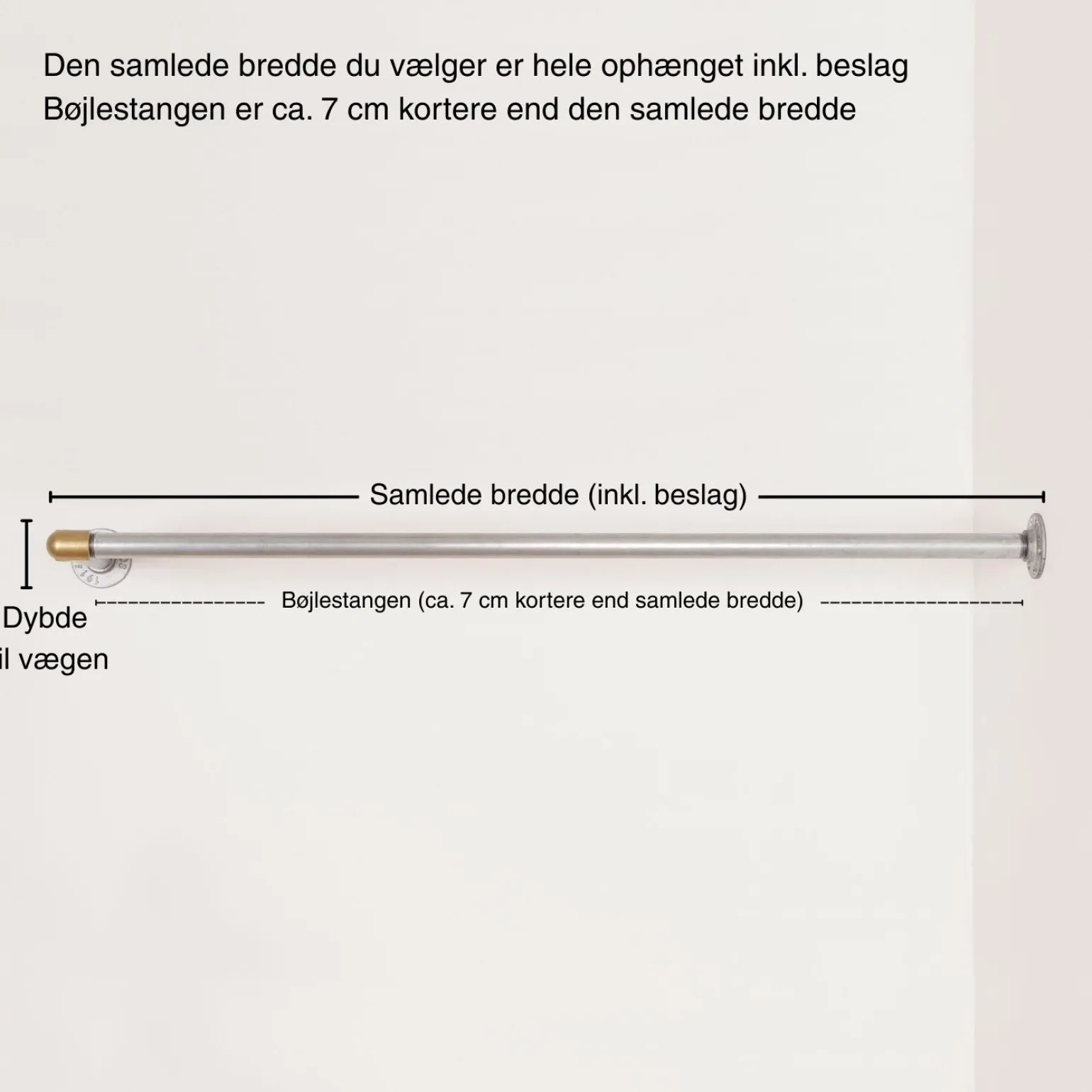 Bøjlestang LIAM sølv