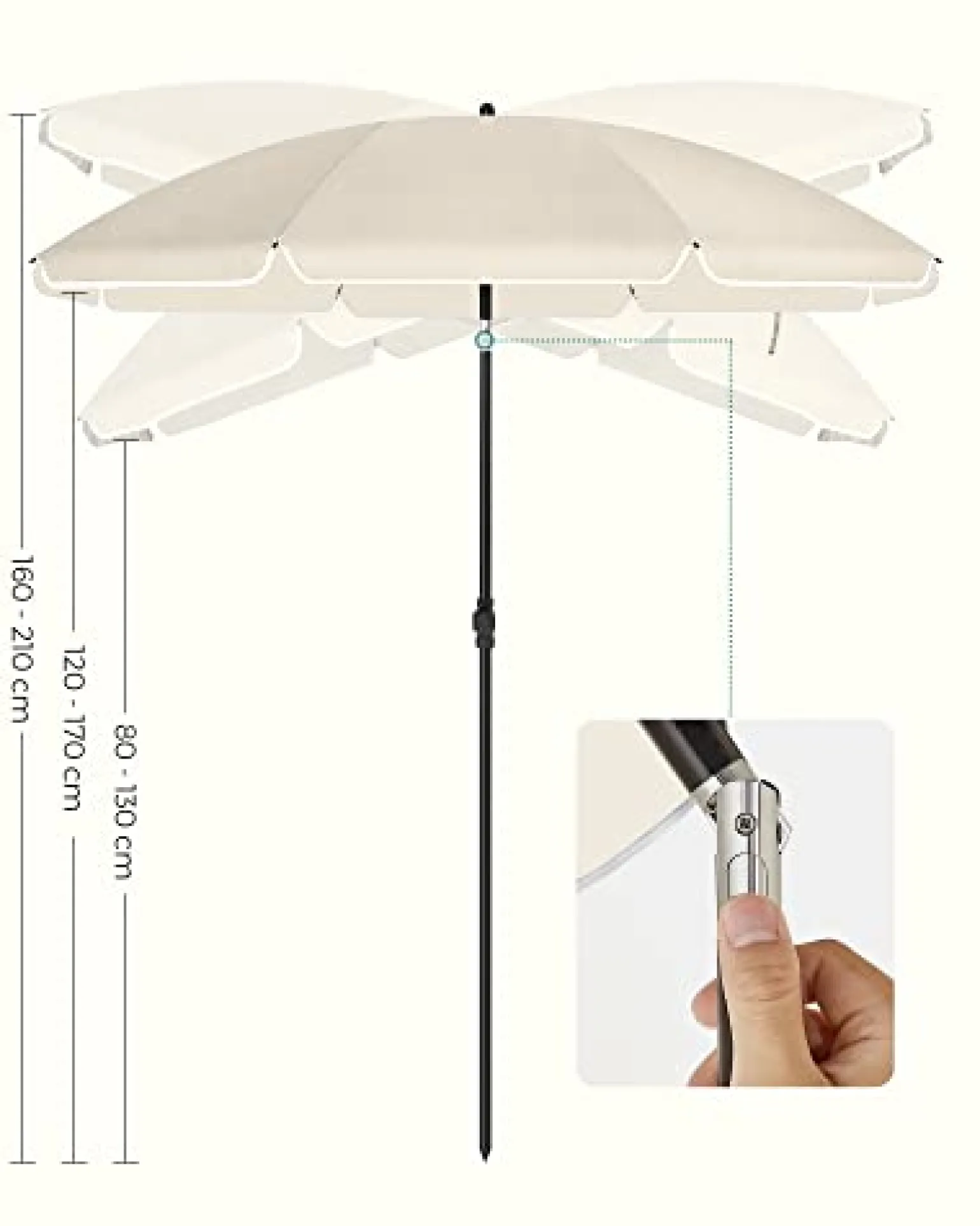 Conor parasol - Beige