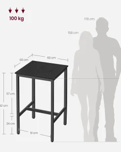 Hamborg barbord - Sort