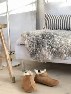 Hjemmesko Lily Brun (lav model uden gummisål)