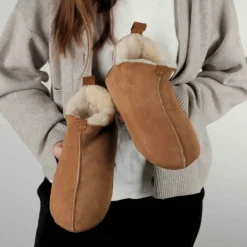 Hjemmesko Lily Brun (lav model uden gummisål)