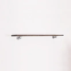 Hyldeknægte ELLA sølv med hylde (40 cm dybde)