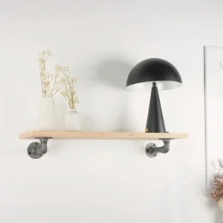 Hyldeknægte ELLA sort med hylde (30 cm dybde)