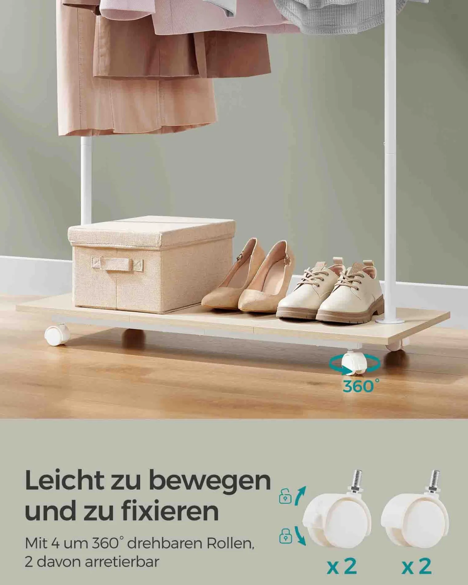 Malthe tøjstativ - Beige
