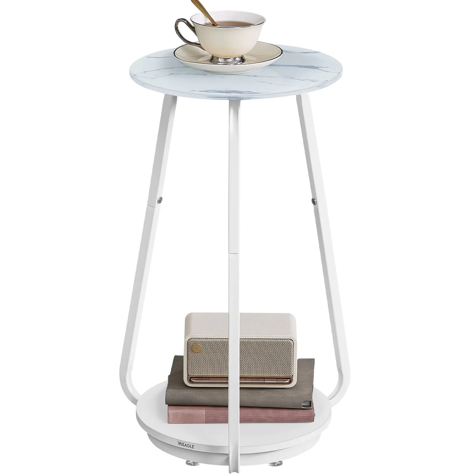 Nora senge- og sidebord - Hvid