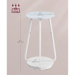 Nora senge- og sidebord - Hvid