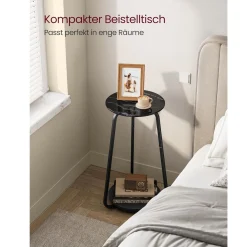 Nora senge- og sidebord - Sort