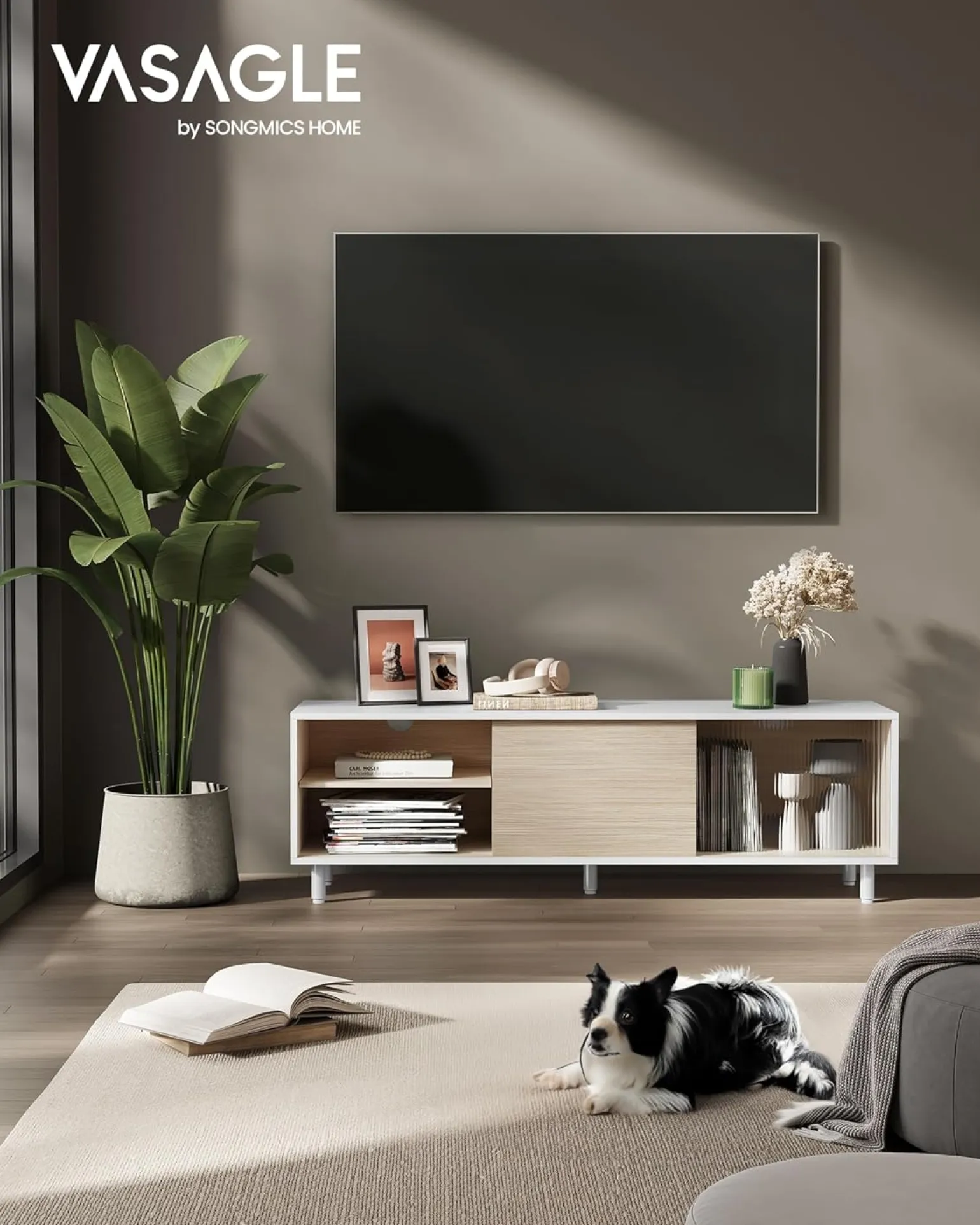 Oscar tv-bord - Hvid