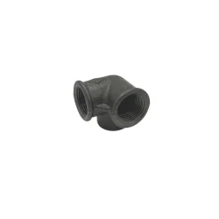 Sort vinkel med sideudløb 3/4"