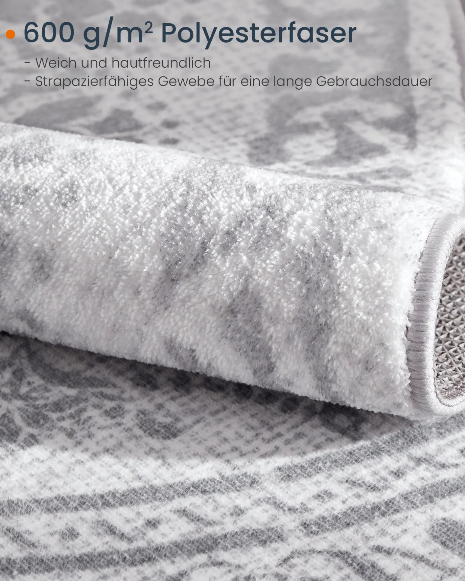 Theo tæppe - Lysegrå