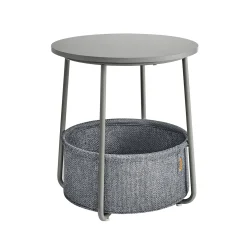 William senge- og sidebord - Grå/grå kurv