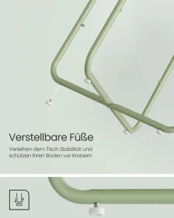 William senge- og sidebord - Grøn/hvid kurv