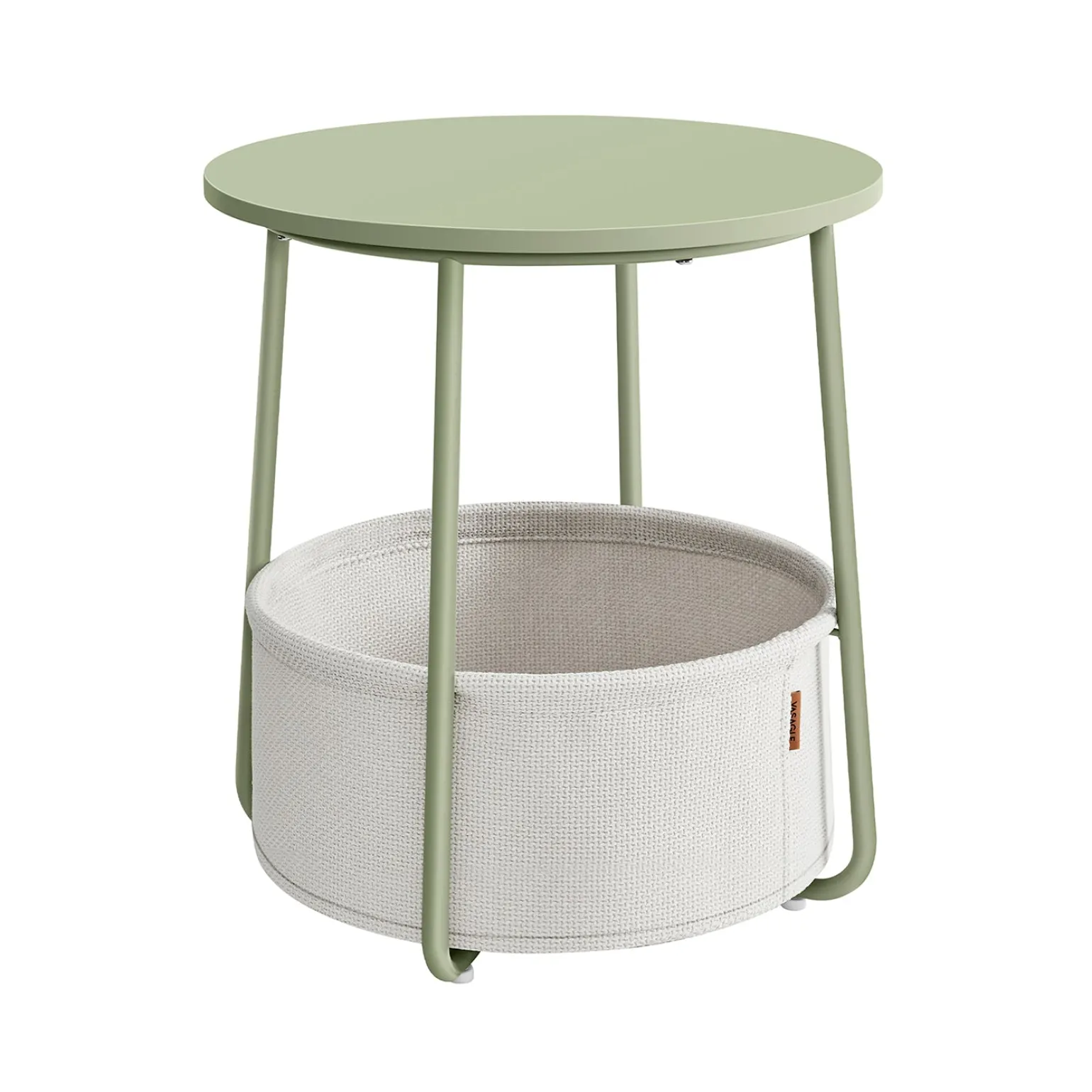 William senge- og sidebord - Grøn/hvid kurv