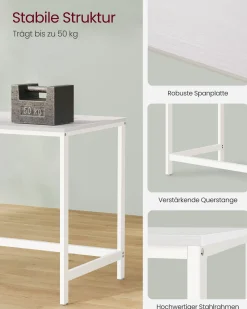 Zurich skrivebord - Hvid